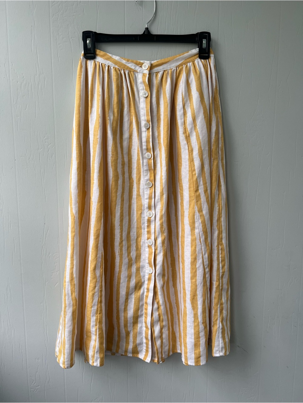 Reformation Linen Striped Skirt (size 0)